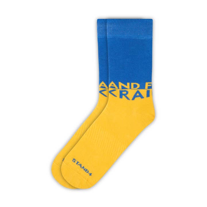 Stand4 Socks – wholesale Socks – Unisex – Stand4 Ukraine Sock0