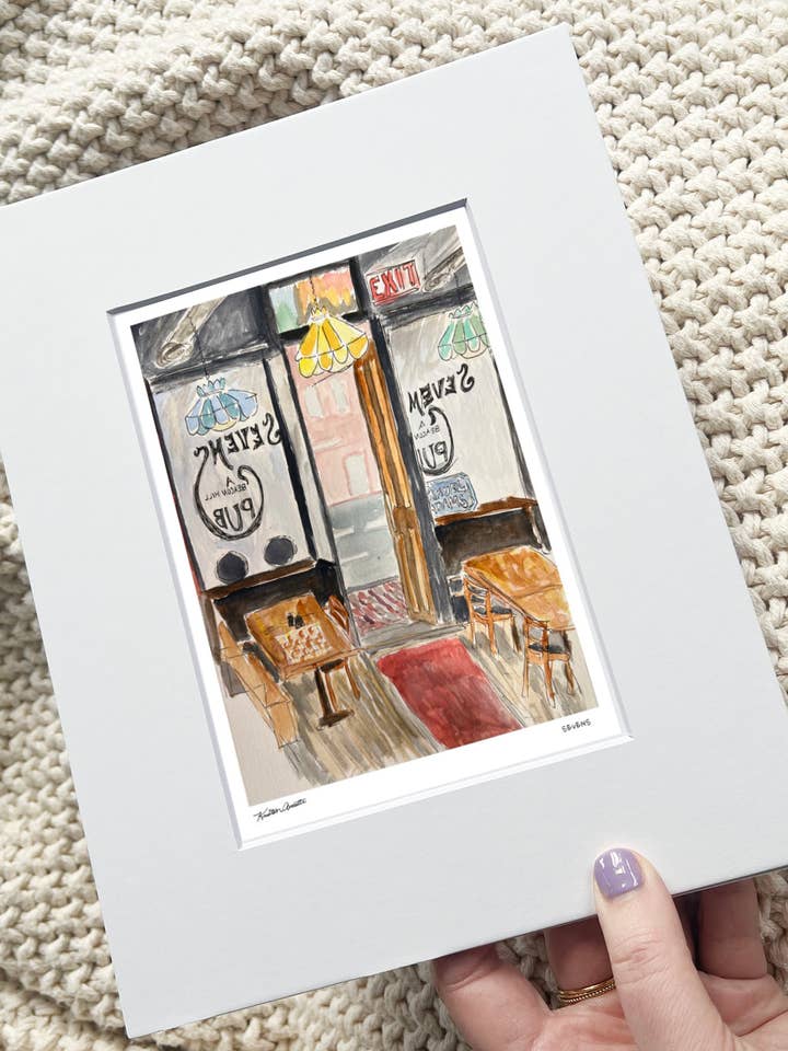 The Sevens for wholesale by Sunset Studios Boston: Neighborhood Watercolors