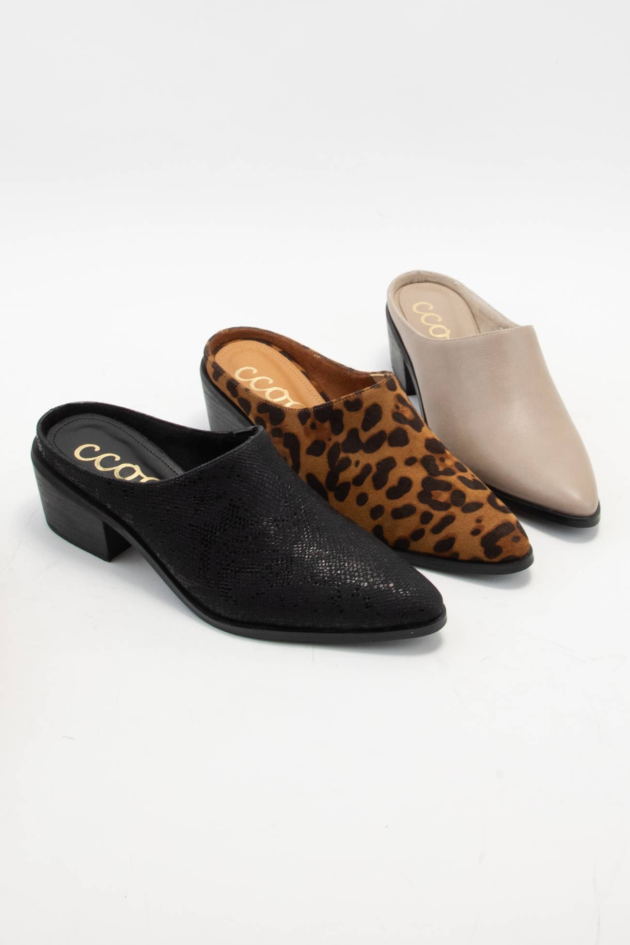 CCOCCI - Wholesale Mules - Women's - CCOCCI MINI PACK | GINA POINTED-TOE BLOCK HEEL MULE13