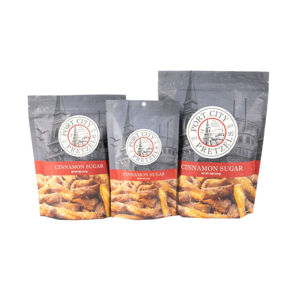 Port City Pretzels - Wholesale Pretzels - Cinnamon Sugar Pretzels - 8 oz2