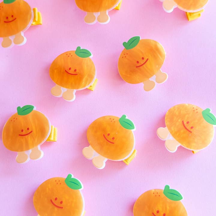Eggy Cakes – Clips para cabelo - Criança por atacado – Conjunto Clementine com Laço Fofo3