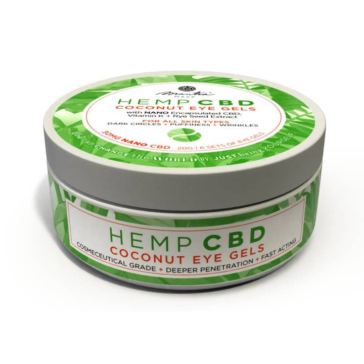 Hemp CBD Coconut Eye Gels for wholesale by MANTRA MASK CBD