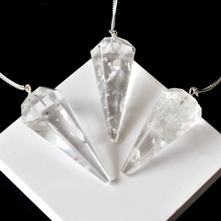 Soothing Crystals - Wholesale Meditation Supplies - Dowsing Pendulum | Crystal Quartz | Faceted & Reiki Pendulum