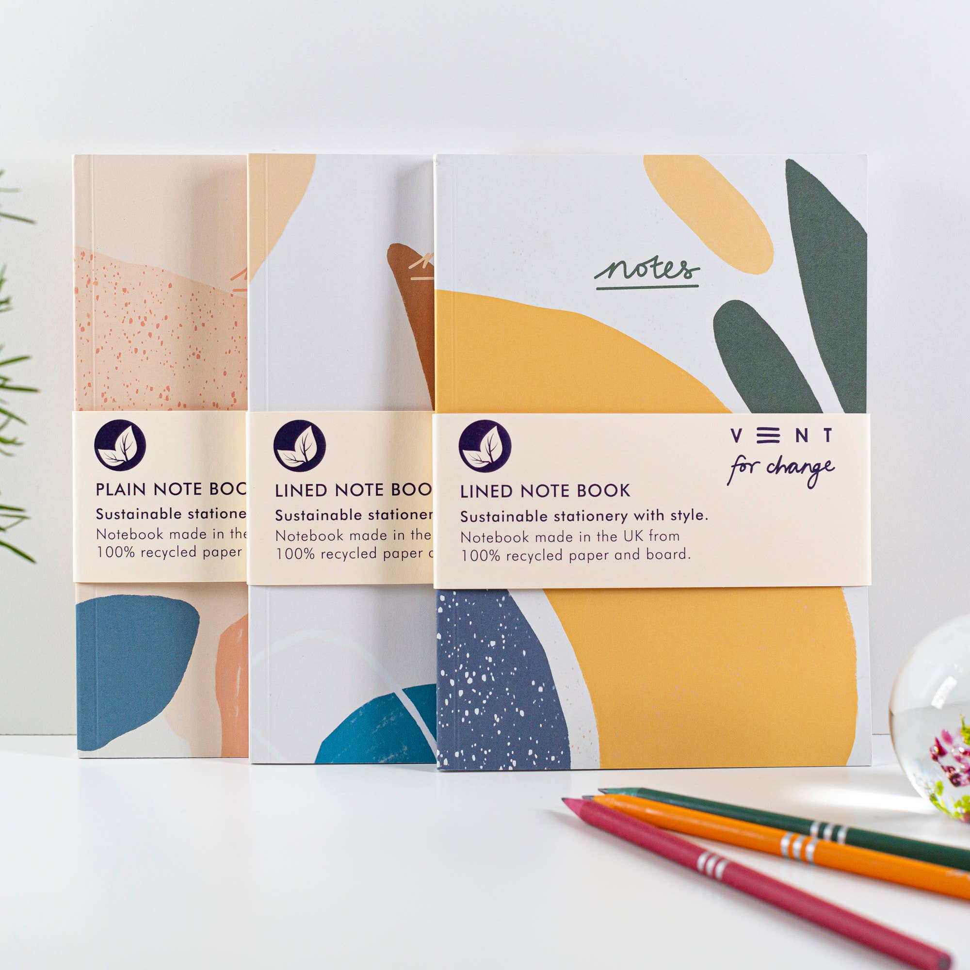 VENT for Change USA - Vente Cahiers - Carnet A5 recyclé - Gamme Notes2