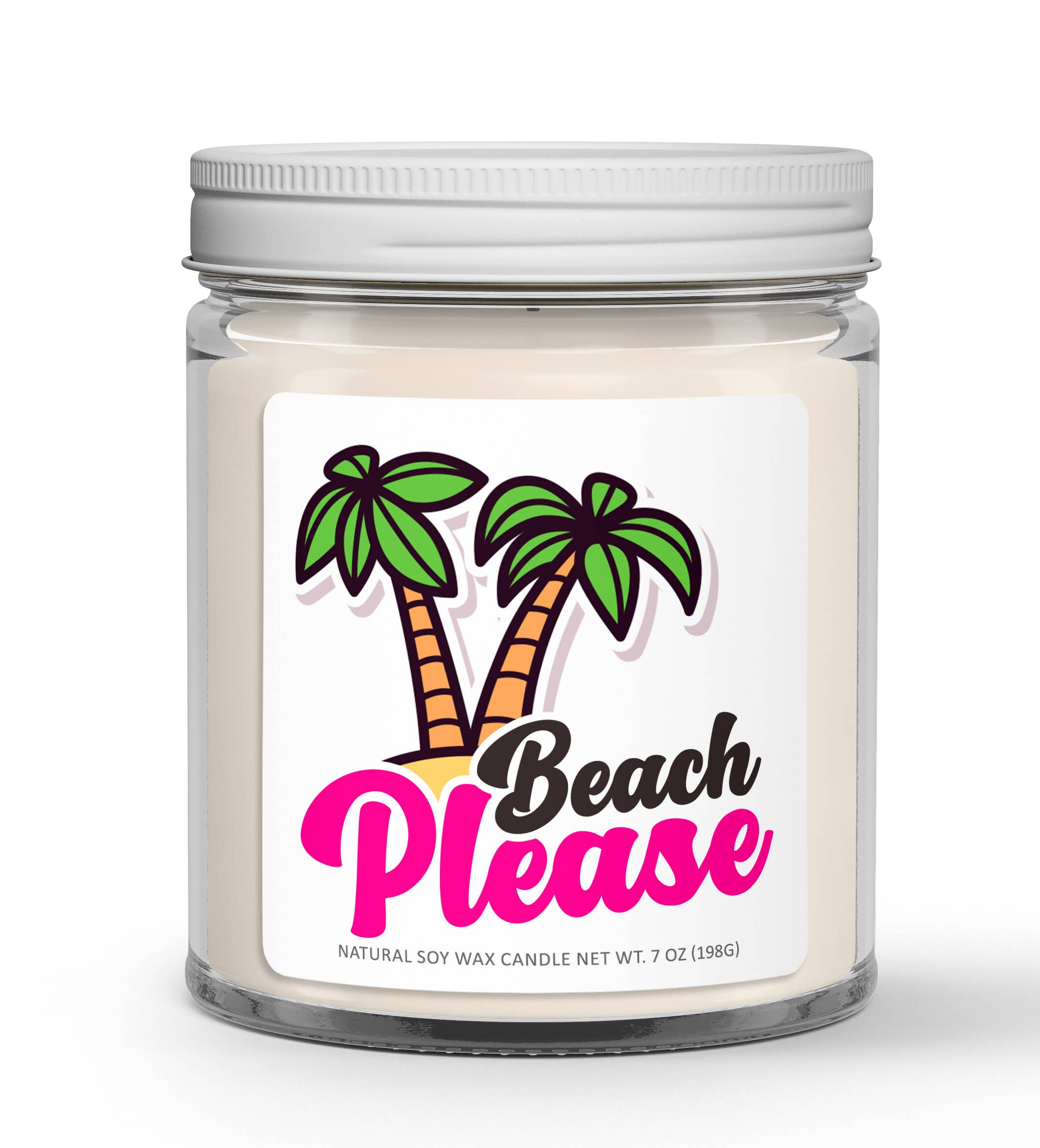 Wi-Wear - Wholesale Jar/Filled Candle - Beach Please Soy Candle - Beach & Summer Candle2