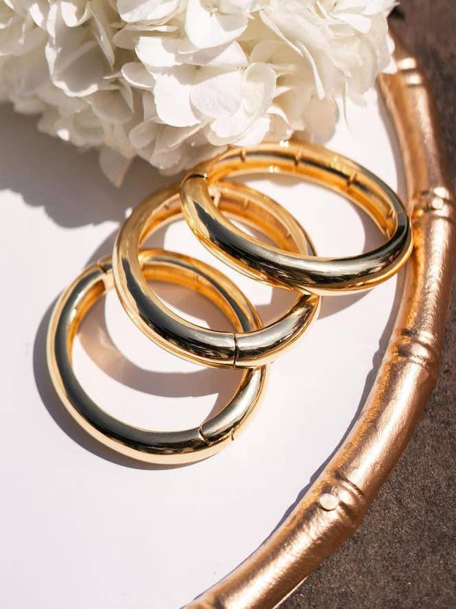 The Quinn - Gold Bangle - Meeghan Mullin x Lisi Lerch - WS for wholesale by Lisi Lerch