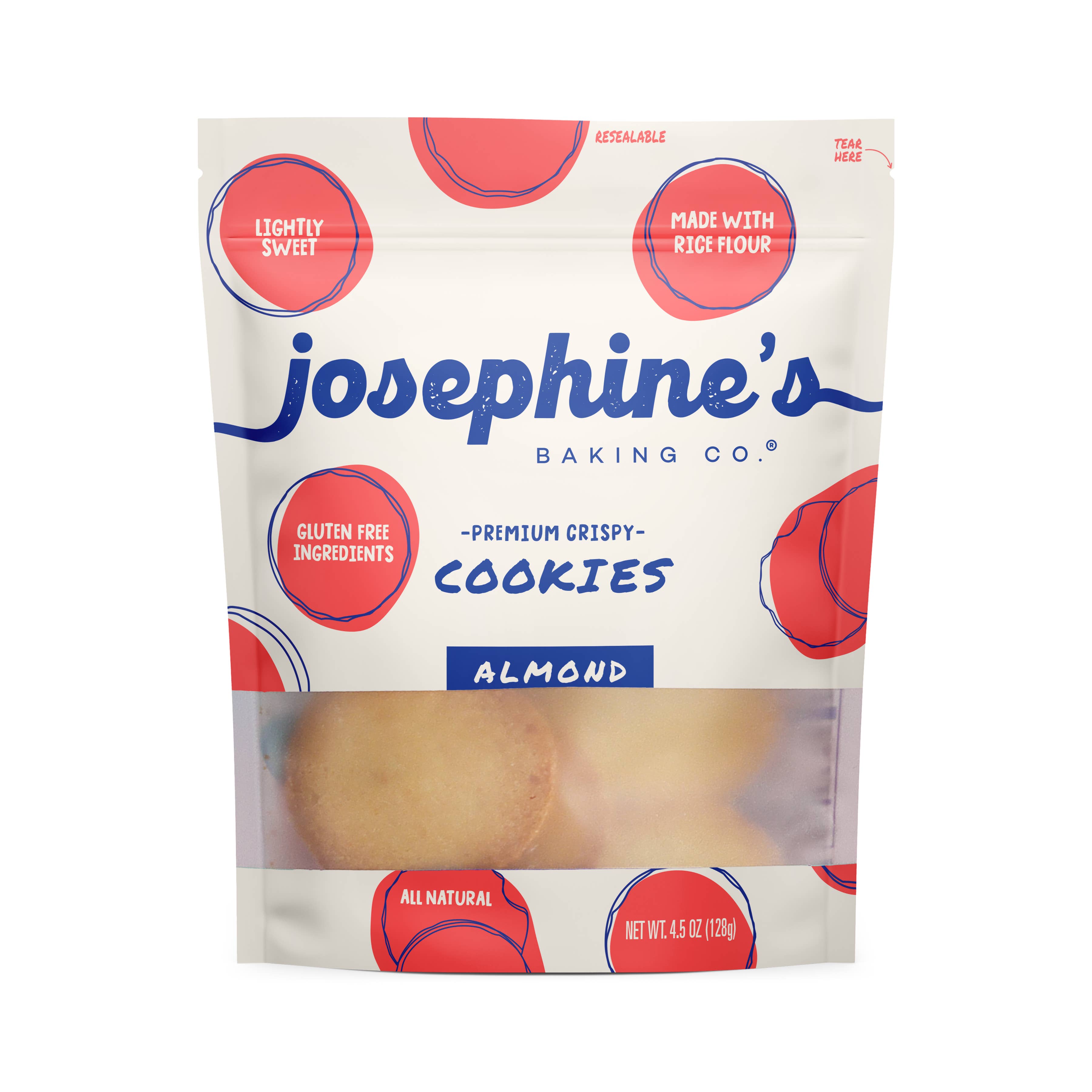 Josephine's Baking Co. - Wholesale Cookie - Almond Gluten-Free Crispy Cookies| GF Snack | 4.5oz (Copy)
