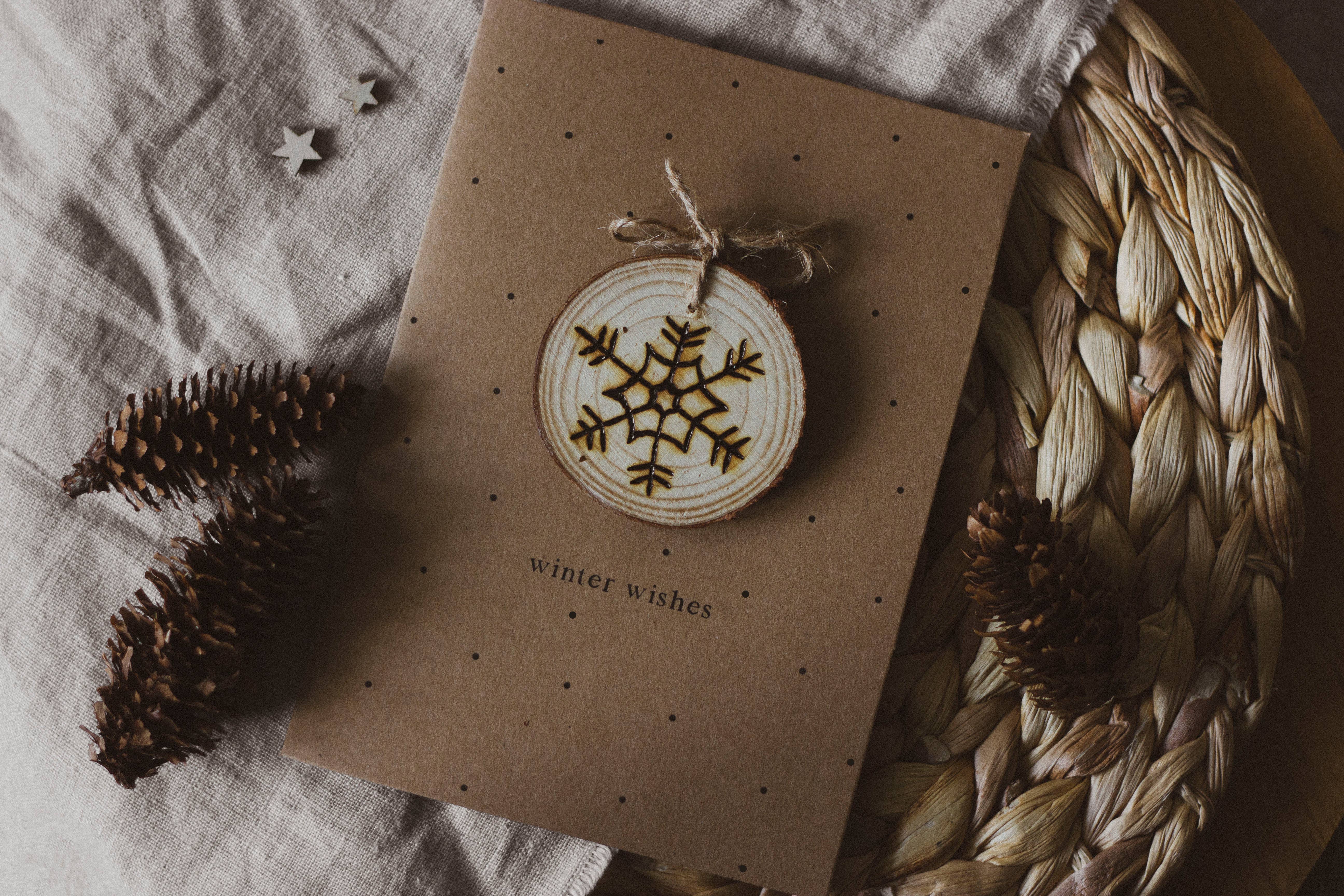 Bobella Co. – wholesale Christmas card – Christmas Card with Wooden Keepsake Decoration5