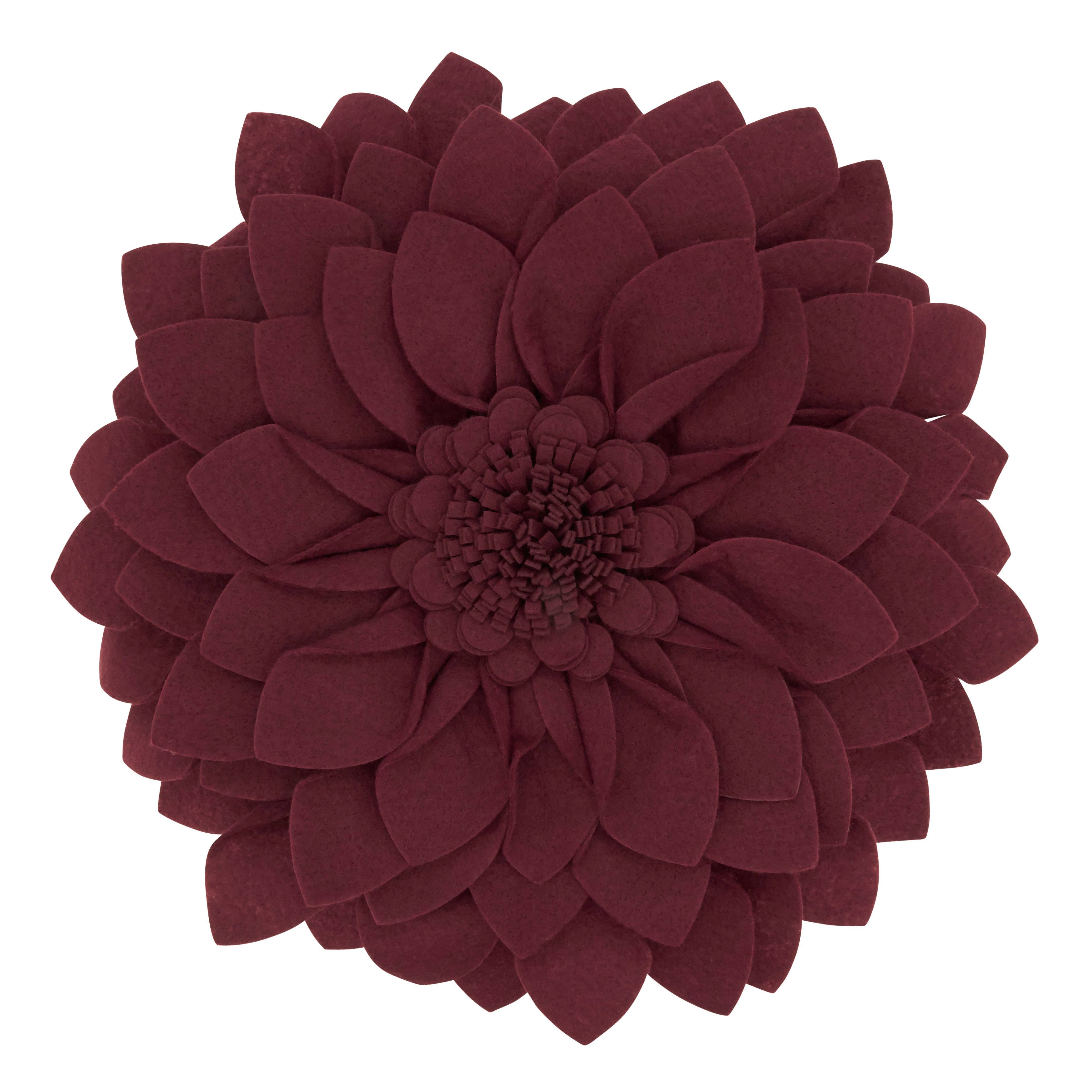 Saro Lifestyle - Wholesale Throw/Decorative Pillow - Felt Flower Pillow - Poly Filled26