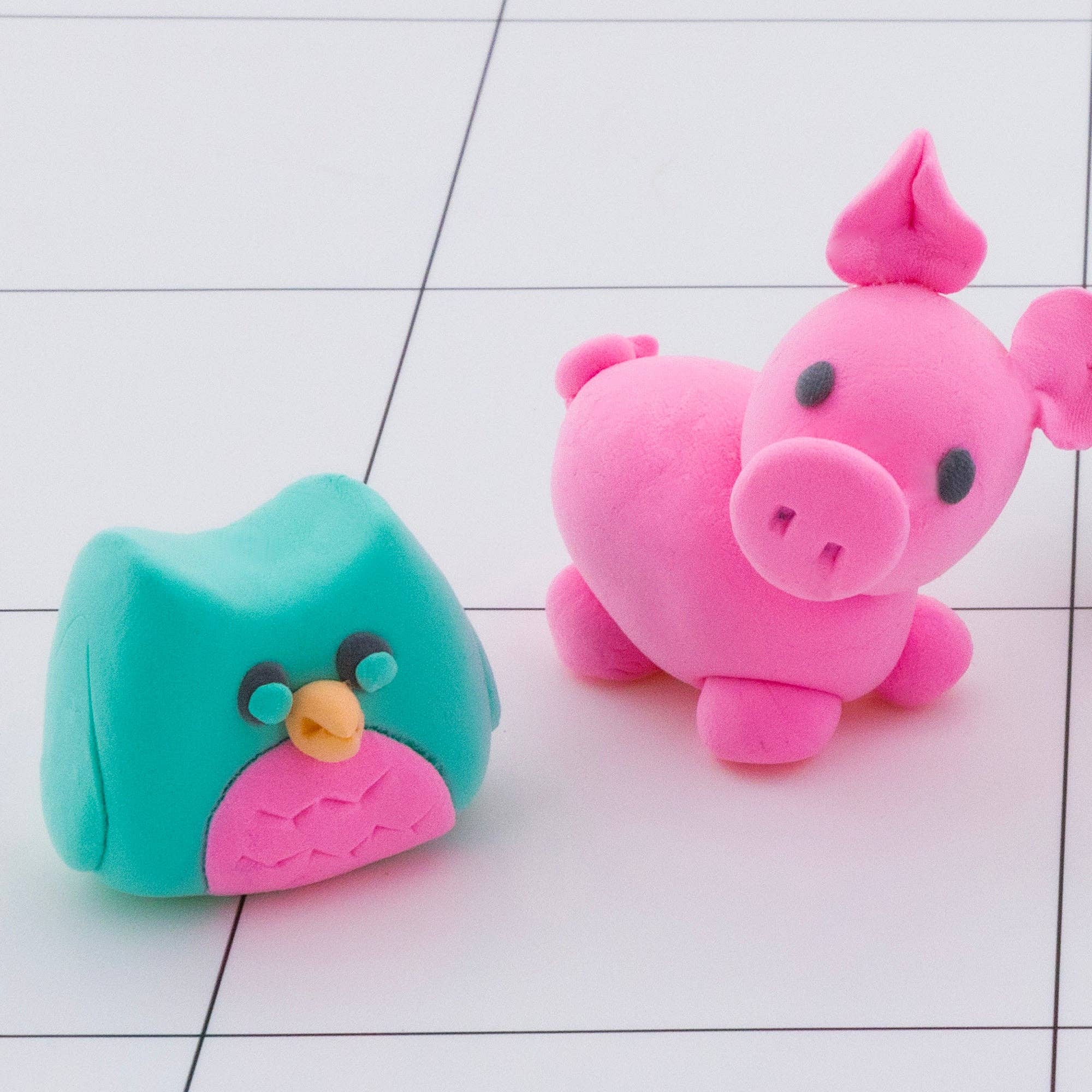 Luna Office Supply -  Everyday Essential - Wholesale Clay - Air Dry Modeling Clay Pastel Colors 2 Oz.5