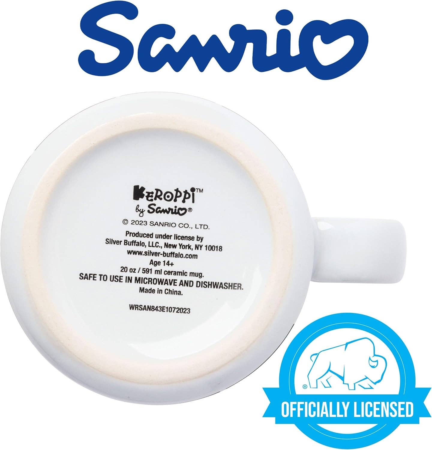 Innovarix – Caneca por atacado – Caneca de Campismo em Cerâmica com Poses do Sanrio Keroppi - 20 Oz.3