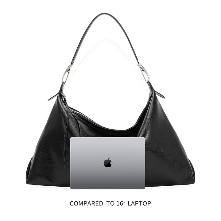 Melie Bianco - Wholesale Tote Bag - Women's - Charlie Espresso Recycled Vegan Shoulder Bag4