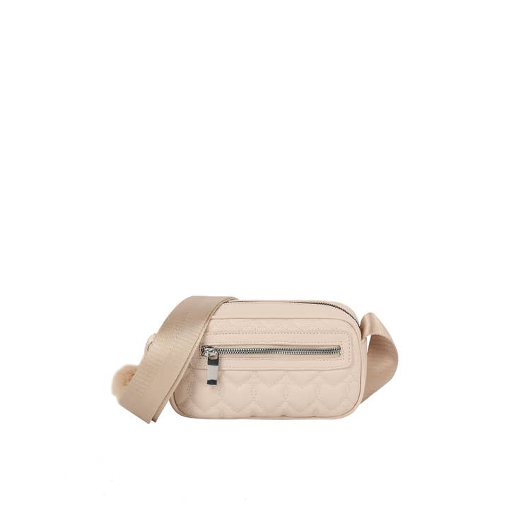 Quilted Heart Design Crossbody Sling for wholesale by Handbag Express