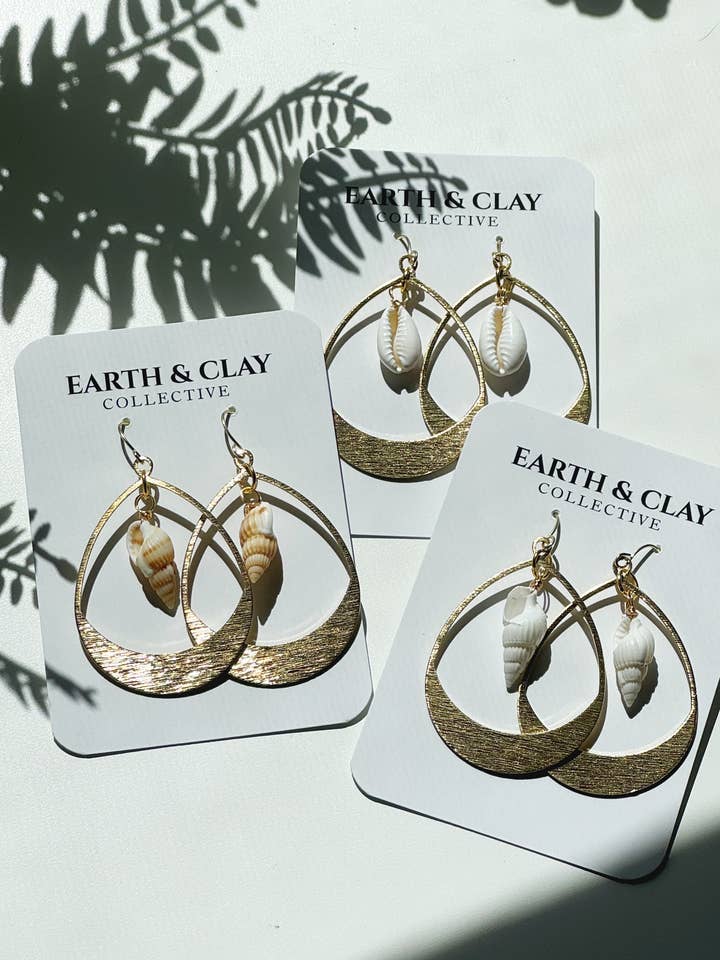 Ovales de Shell Shock pour la vente par Earth + Clay Collective