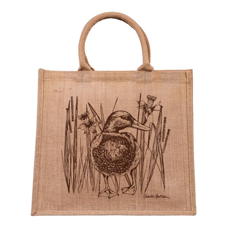 Cherith Harrison Single Duck Jute Bag for wholesale by Parkwood Springs