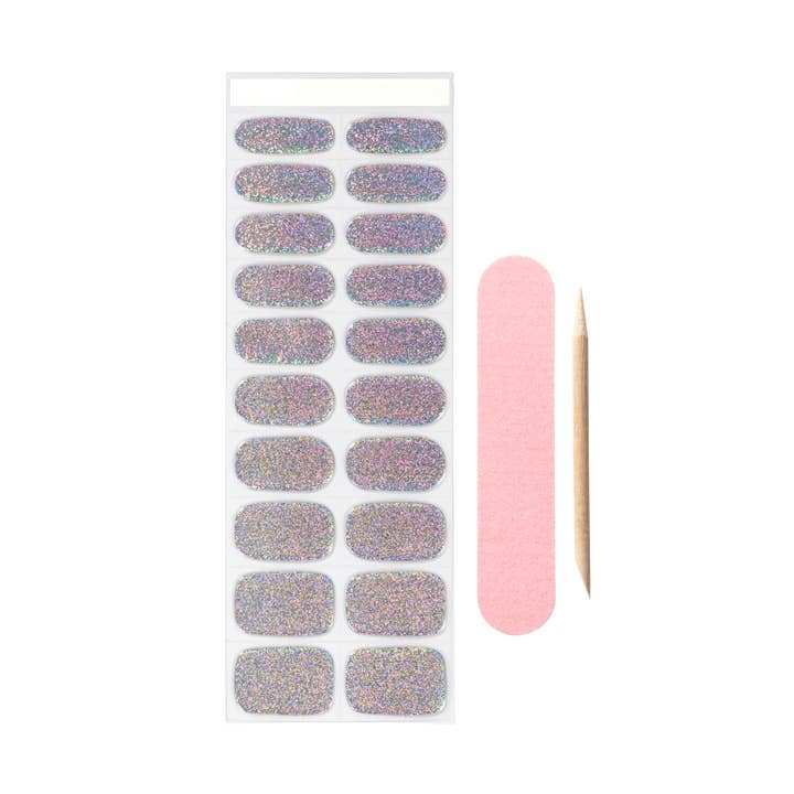Coucou Semi-Hærdede Nail Wraps - Glitter i massevis for engroshandel hos The Coucou Club