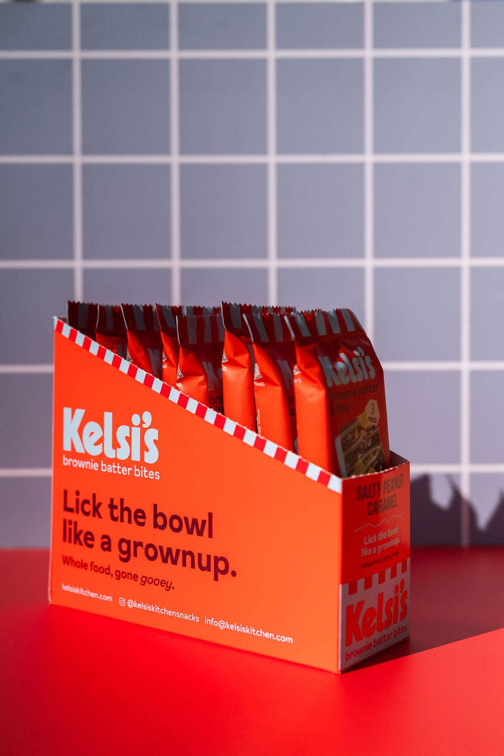 Kelsi's - Wholesale Snack Bar - Salty Peanut Caramel Brownie Batter Bites Gluten Free Snack2