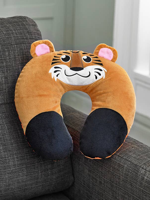 Cozy U-Shaped Travel Neck Pillow Soft Animal Tiger Cushion for wholesale by Cozy Time Ltd