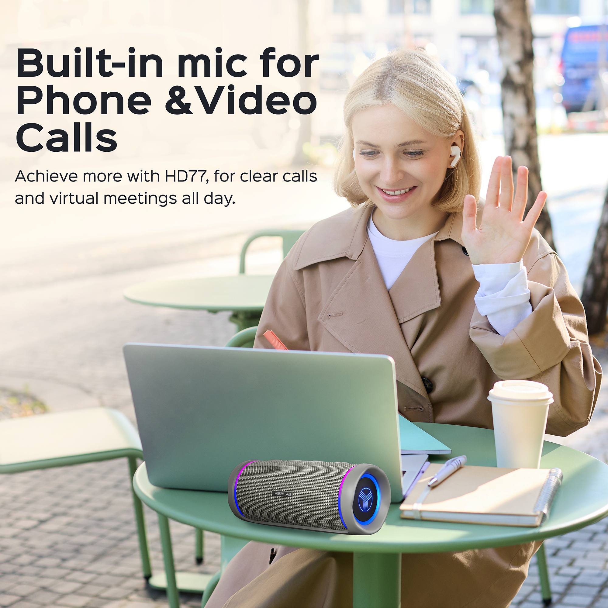 Productech - Wholesale Speakers - TREBLAB HD77 - Portable Wireless Bluetooth Speaker5