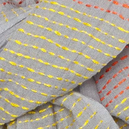 Indigo Handloom - Wholesale Scarf - Women's - Giza - Grey2