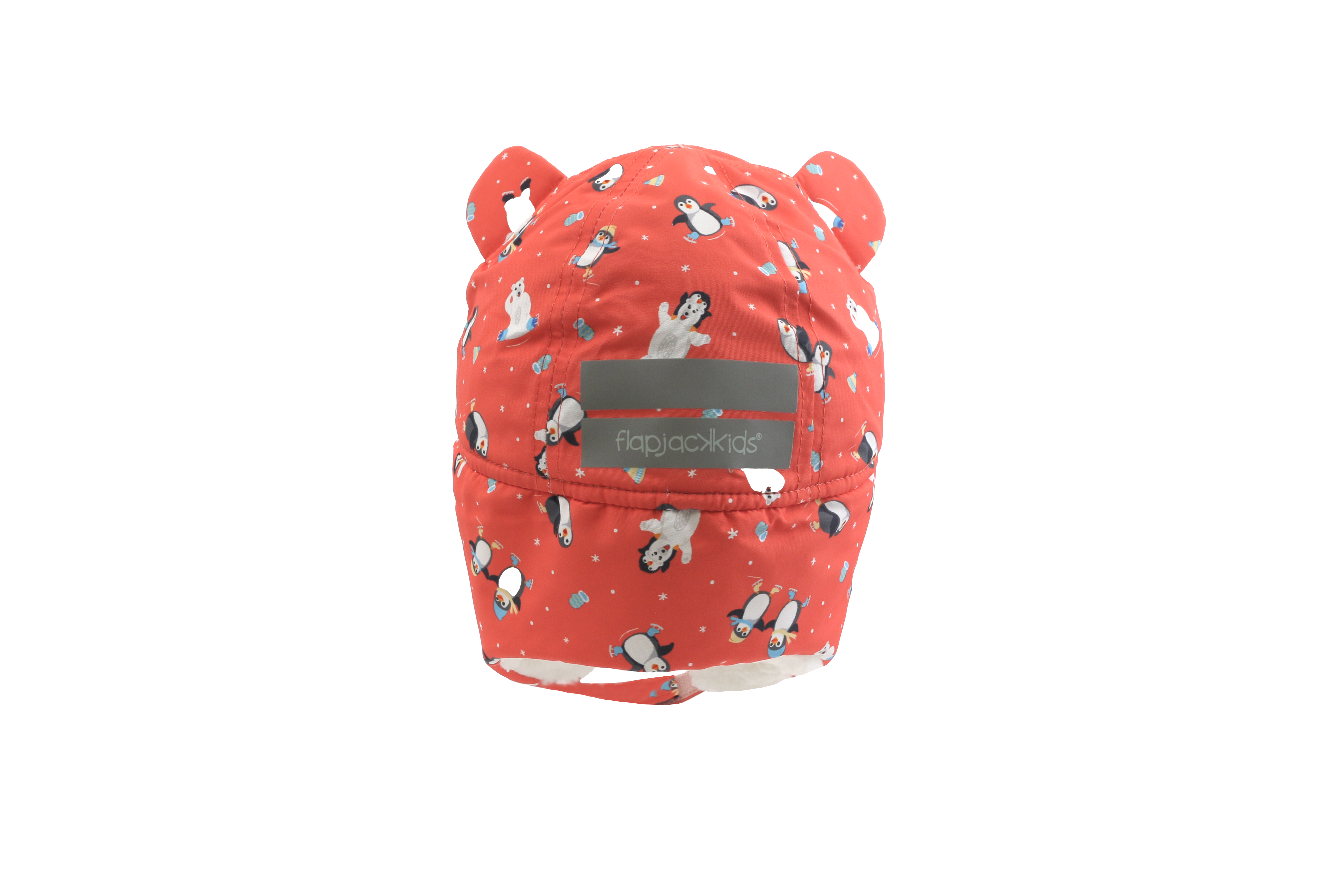 FlapJackKids - Wholesale Trapper/Bomber Hat - Kids - Water Repellent Trapper Hat - Skating Penguin3