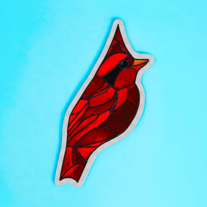 Cardinal Sticker - North Carolina State Bird Vinyl Decal for wholesale by Positively North Carolina