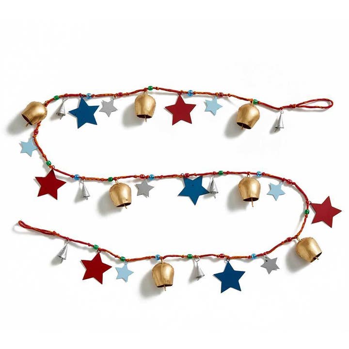 Festive Stars 4th of July Garland for wholesale by SERRV International