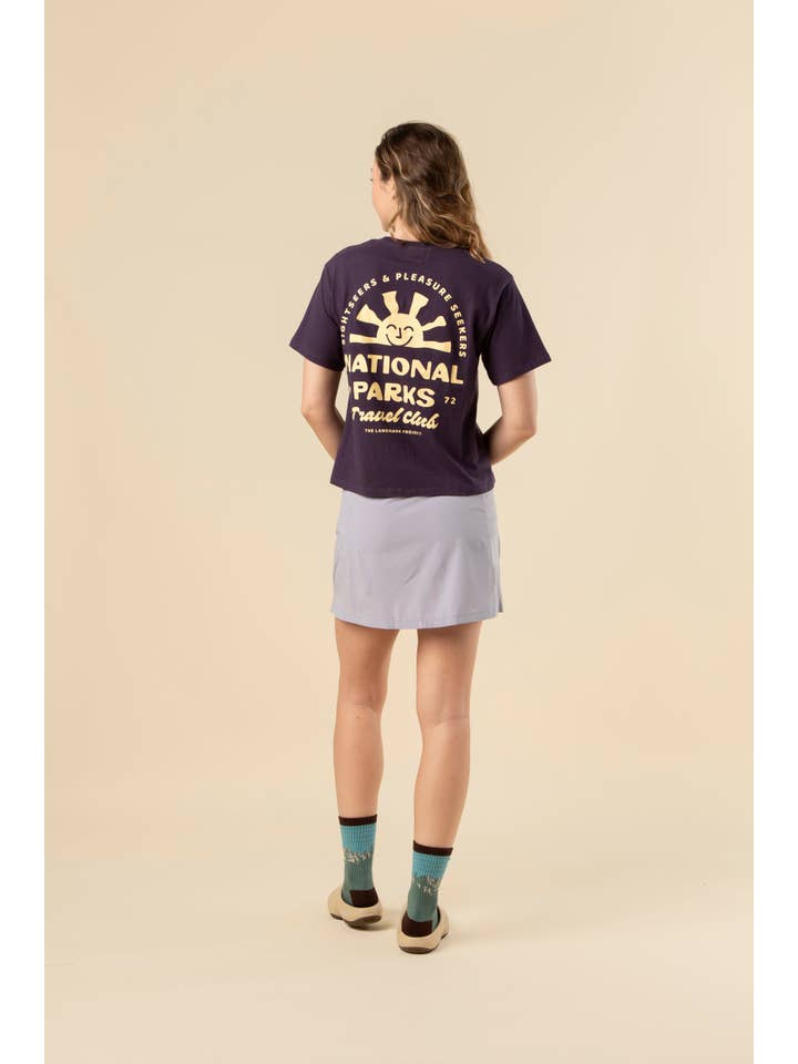 The Landmark Project - Wholesale Screen Printed T-Shirt - Women's - National Parks Travel Club Women's Short Sleeve Boxy Tee