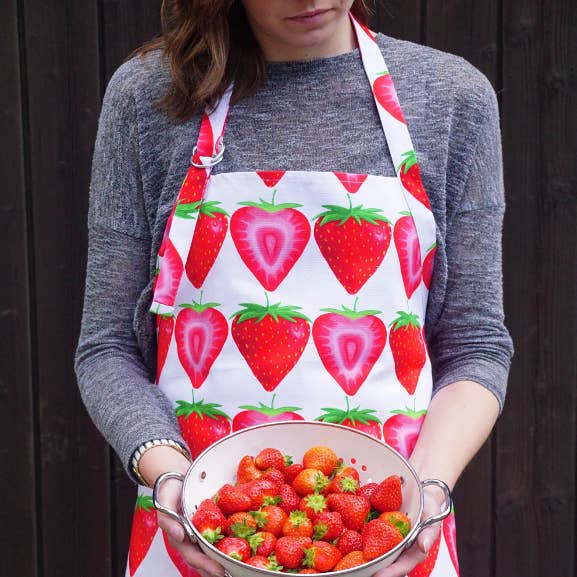 Strawberry Adult Apron for wholesale by Emilia Hunt