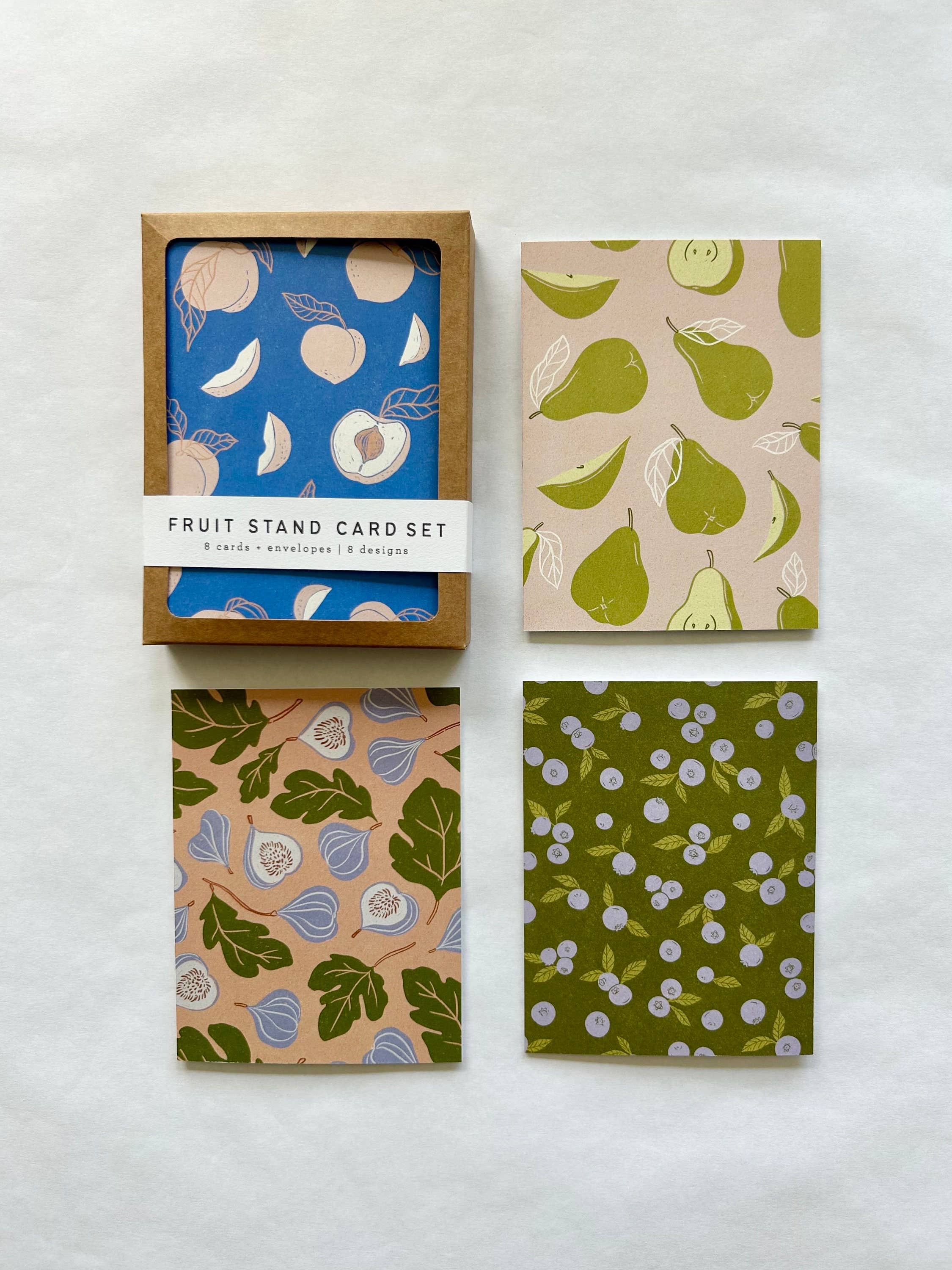 Fruit Stand Assorted Card Set - 8 Cards with Envelopes for wholesale by Chelsea Calkins Design