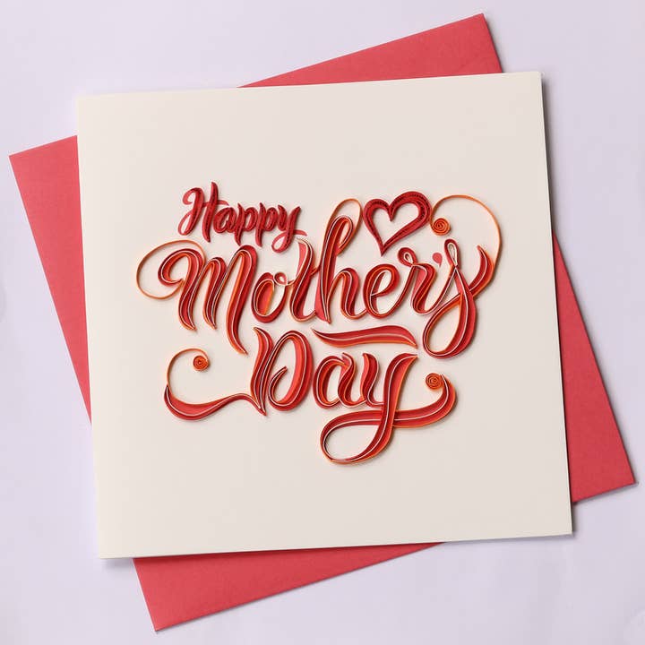 Carte Quilled Happy Mothers' Day pour la vente par Poppin Cards and Gifts