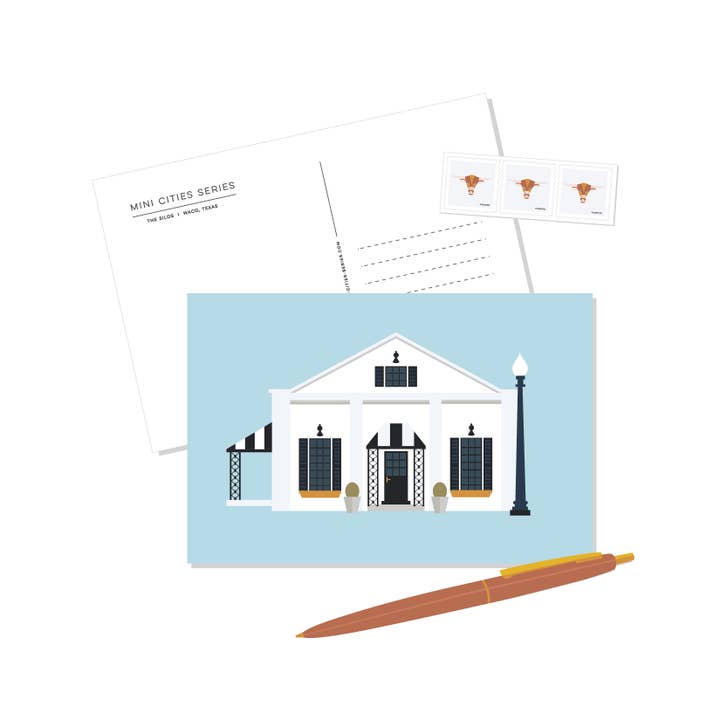 Carte postale Magnolia Cafe pour la vente par HMF + Design