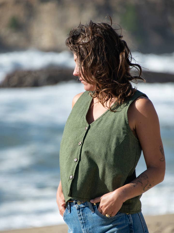 Zig Zag Asian Collection - Wholesale Shirt - Women's - Button Down Kurta Vest Top7