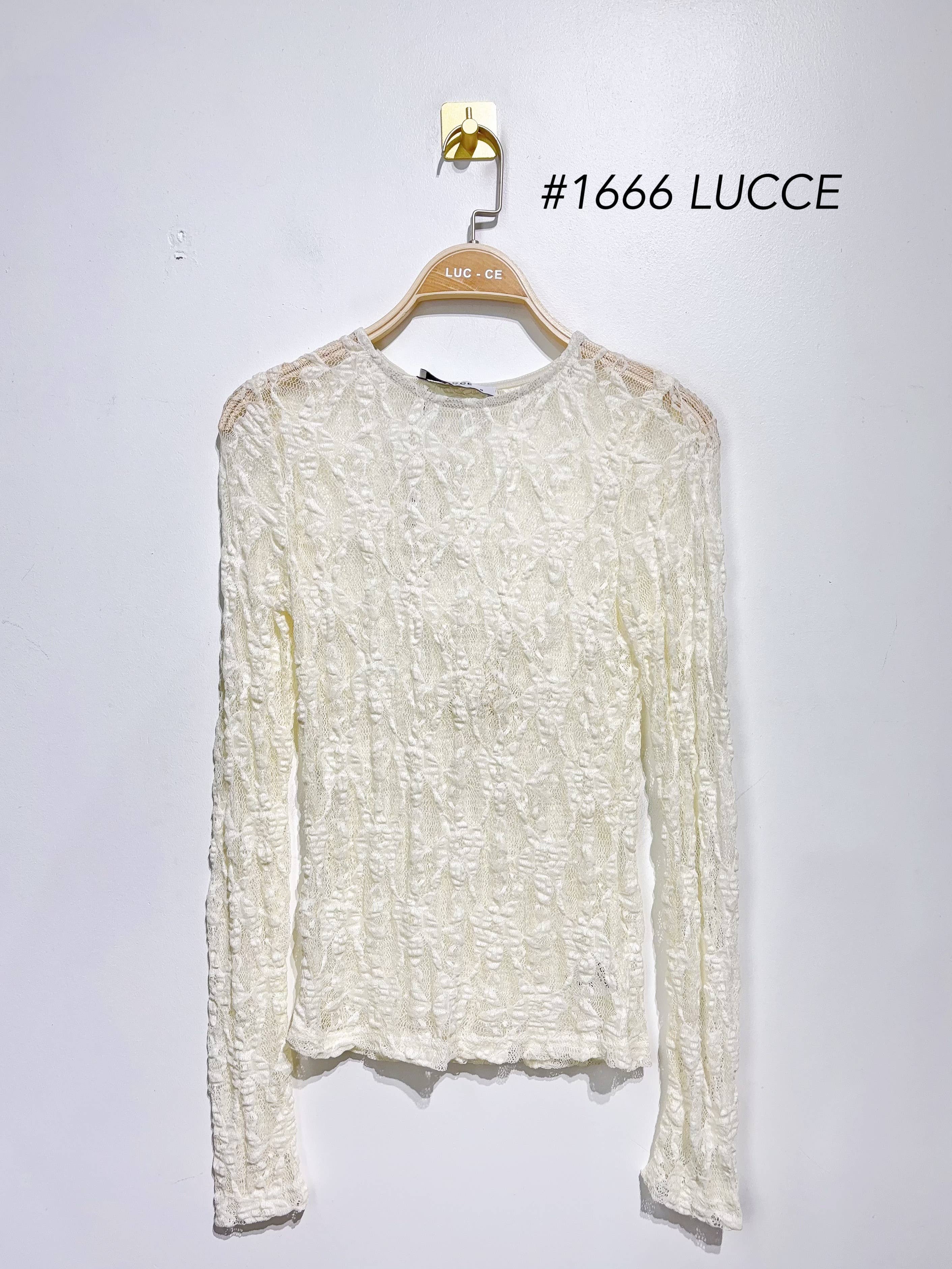 LUCCE - Wholesale Knit Top - Women's - Lace turtleneck - 16662