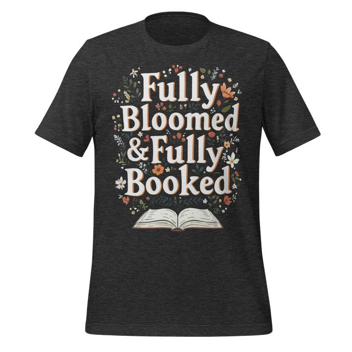 MagicMerchEmporium - Wholesale Screen Printed T-Shirt - Women's - Fully Bloomed And Fully Booked Floral Tee3