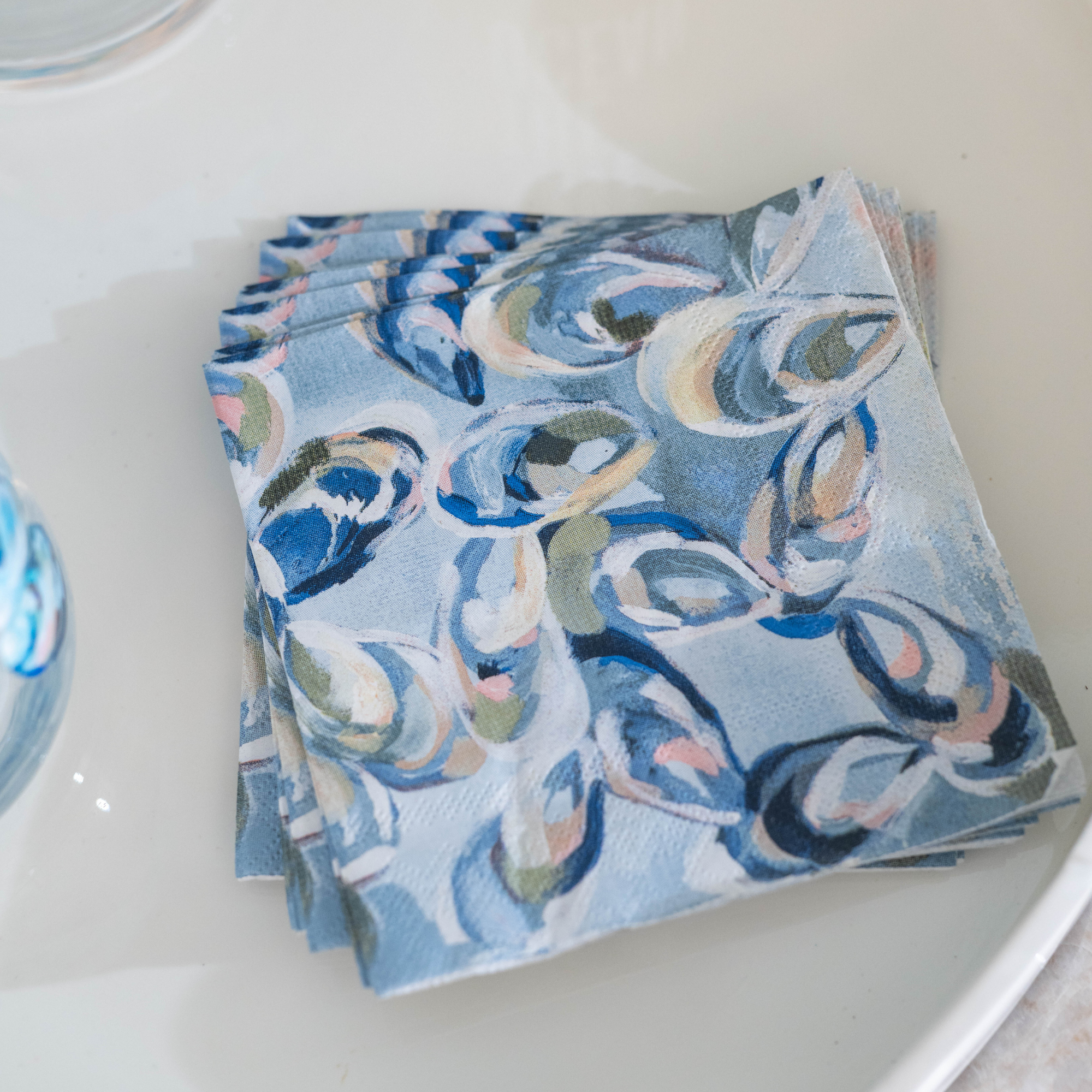 Kim Hovell Art - Wholesale Disposable Napkin - Cocktail Napkins (Set of 20) - Atlantic Reef2