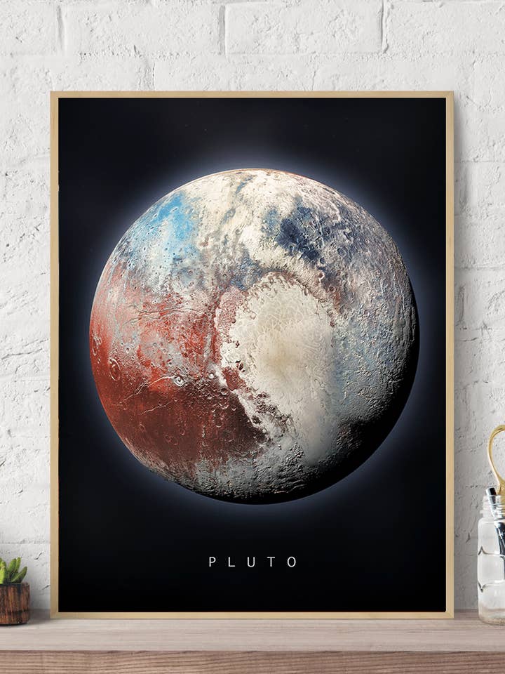 Distant Planet Plutão Impressão artística em tela por atacado de Arttique - Artistry Canvas Prints