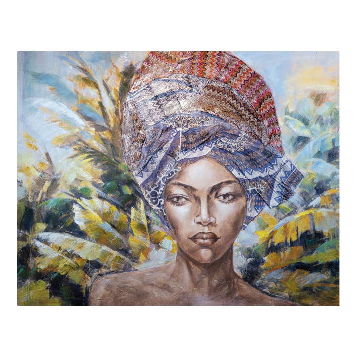 Hand-painted picture “My Africa 150x120" for wholesale by AGAVE S.R.L.