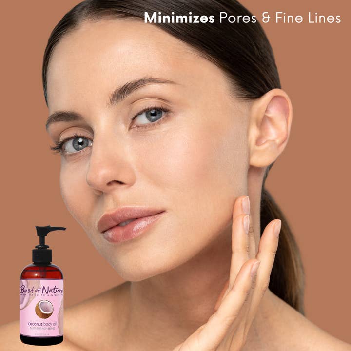 Best of Nature - Wholesale Bath/Body Oil - Hydrating, Fragrance-Free Fractionated Coconut Body Oil, 8oz3