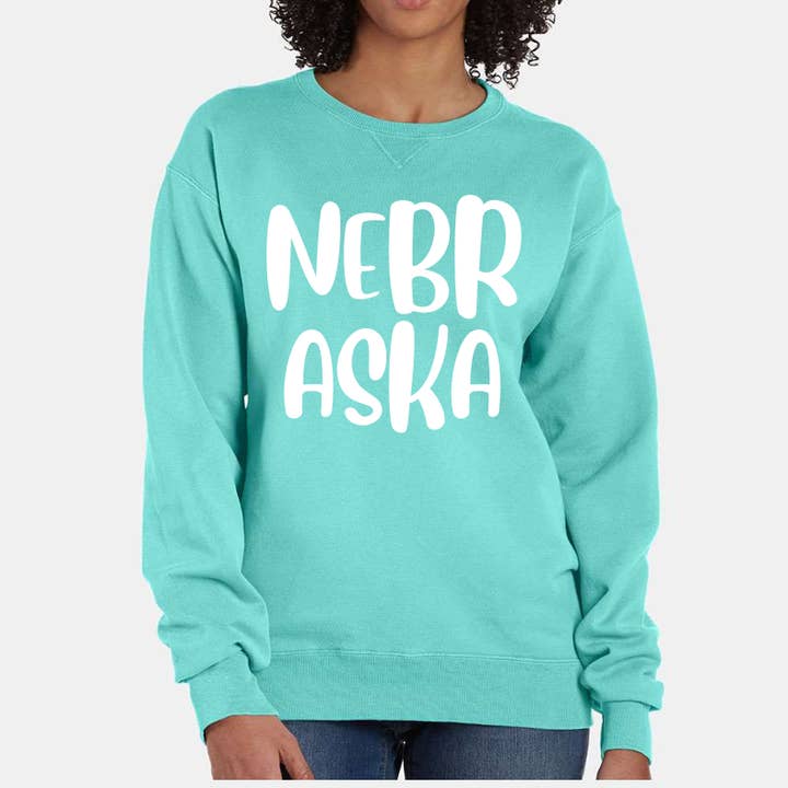 Nebraska Pullover for wholesale by Farmtown Printing Company