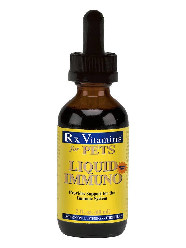 Liquid Immuno Chicken Flavor Immune Supplement for Pets 2 oz for wholesale by Healthy Breeds