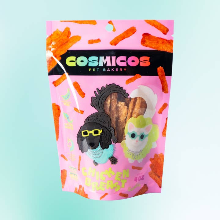 Dehydrated Chicken Breast Snackies – Lean Protein Treats for Cats And Dogs! for wholesale by Cosmicos Pet Bakery