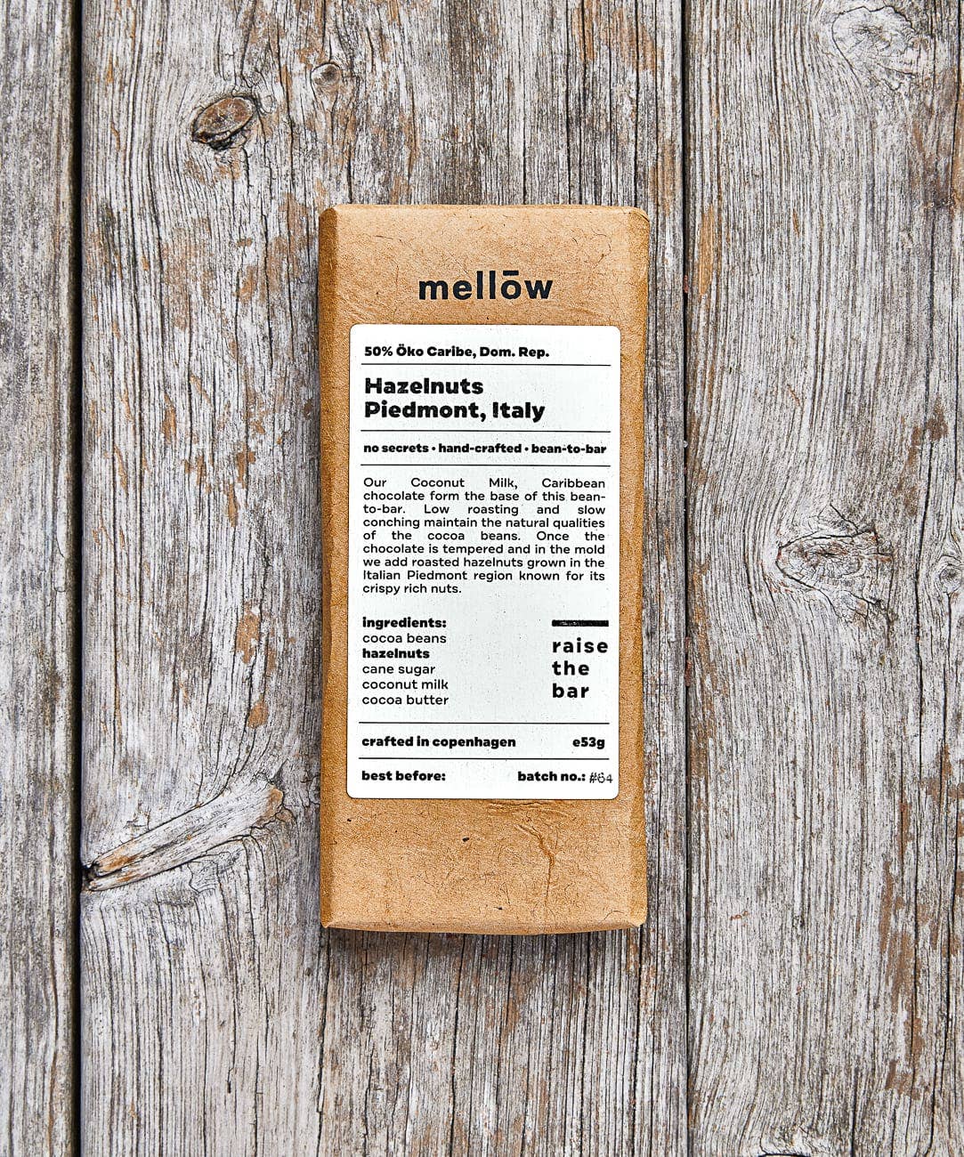 Mellow Chocolate - Wholesale Chocolate Bar - Piedmont Hazelnuts, Italy