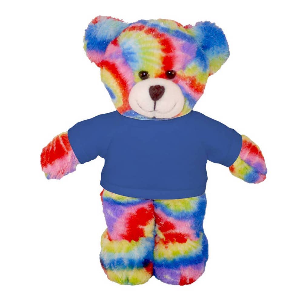Plushland - Wholesale Stuffed/Plush Toy - Kids & Baby - 8″ Tie-Dye Custom Bear | Personalized Bear Stuffed Animal8