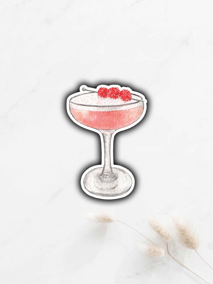 Autocollant à cocktail Clover Club pour la vente par Tammy Speed Design
