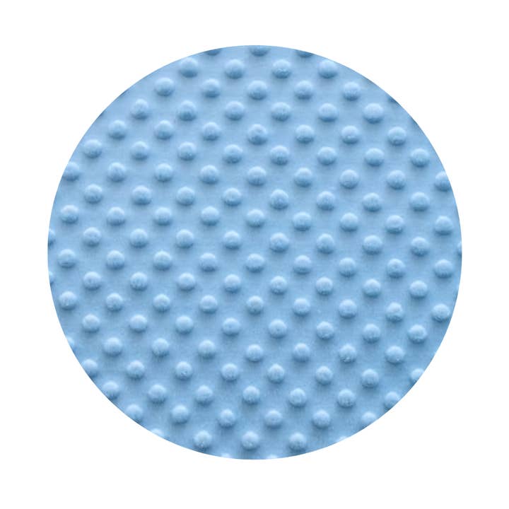 Minky Dot Fabric Blue 35 yds for wholesale by Ahrlo