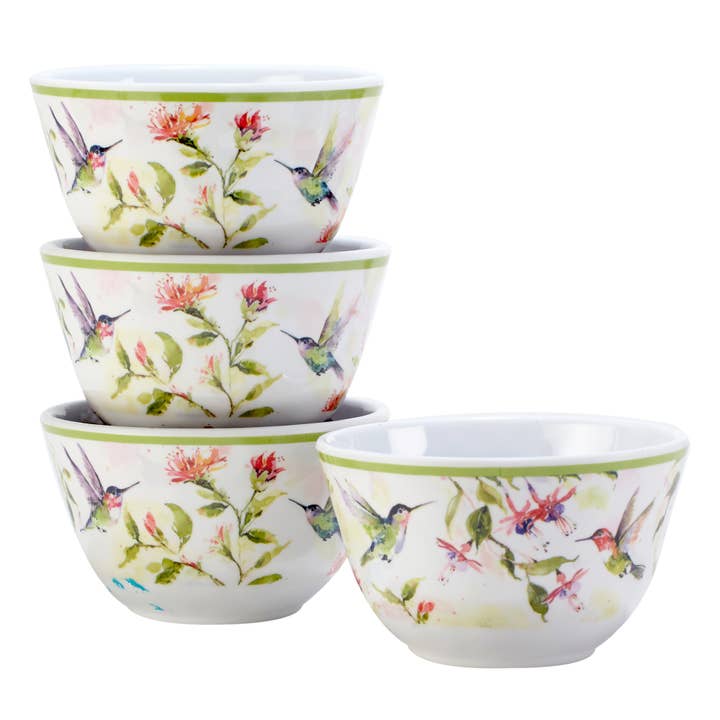 Conjunto de 4 taças de mergulho de 4 “Beija-flores” por atacado de Certified International