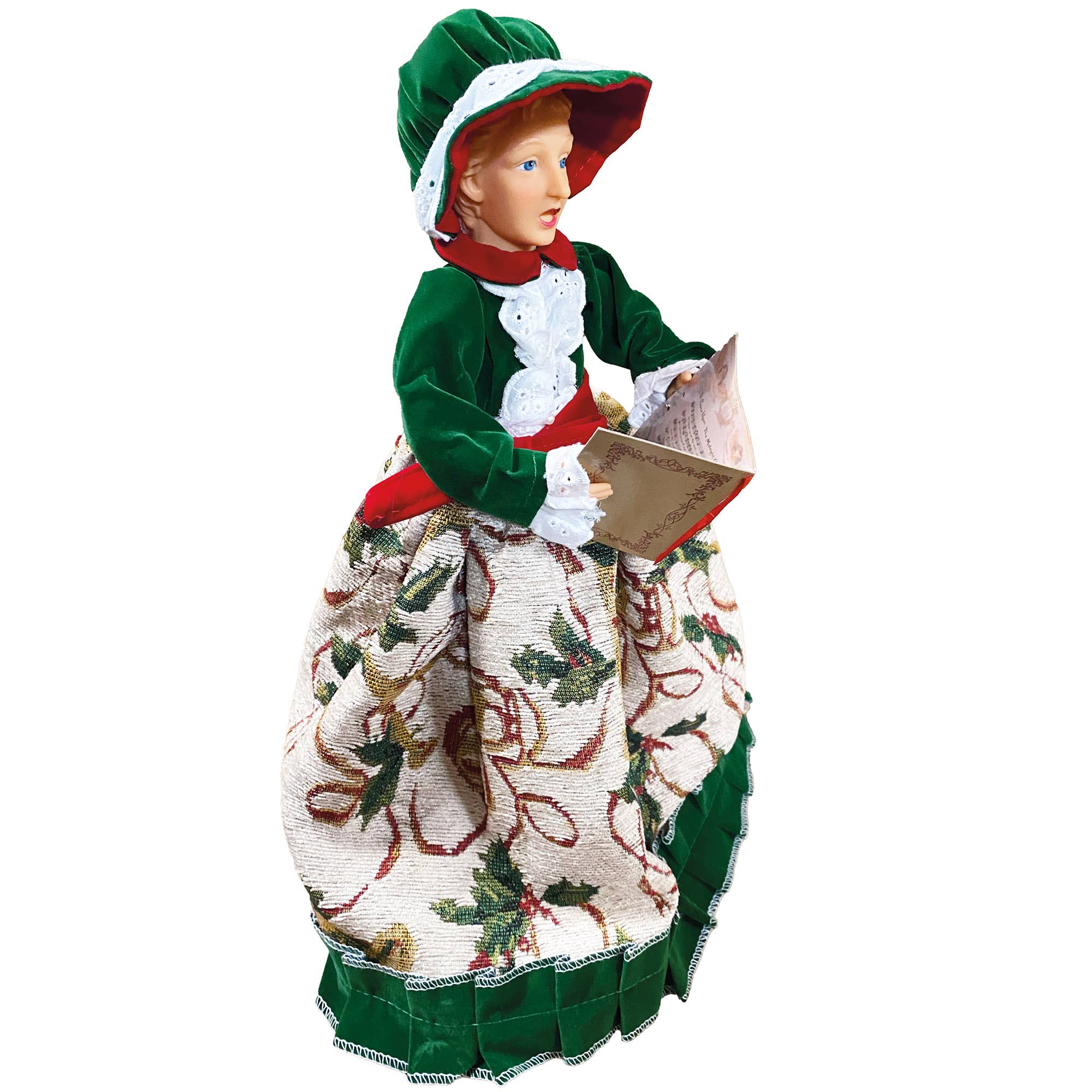 Santa’s Workshop Inc. - Wholesale Christmas Decoration - 15" To 18" Holly Carolers, Set of 45