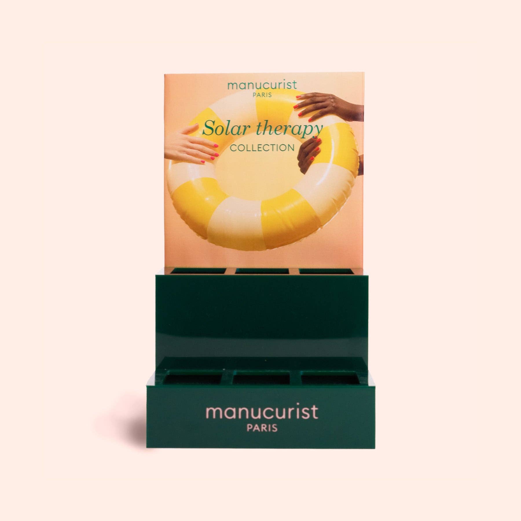 Manucurist - Wholesale Retailer Display - Beauty & Wellness - Display stand (empty & without POS) GF, Green and Active1