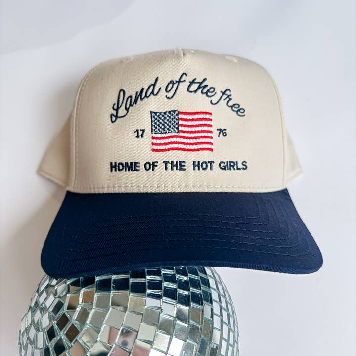 Home Of The Hot Girls- Trucker Hat for wholesale by Coco & Rho